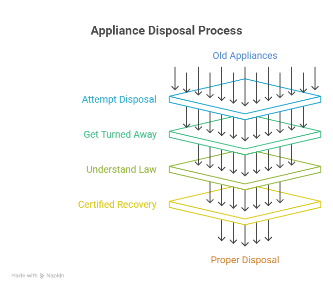 Appliance Disposal Process Infograpic