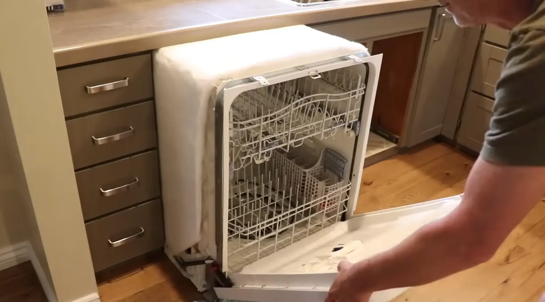 Removing Old Dishwasher