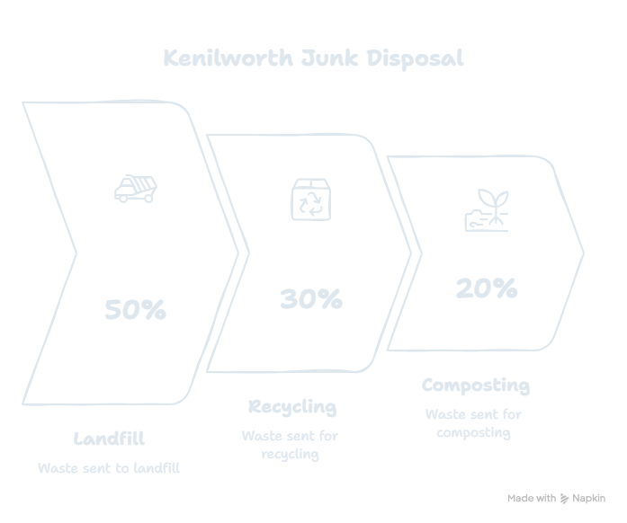 Visual that shows Where Your Kenilworth Junk Goes